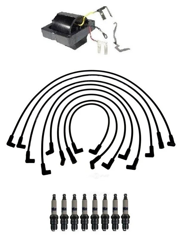 Ignition Wires & Spark Plugs Kit for Chevy C30 GMC C3500 (1973–1991)