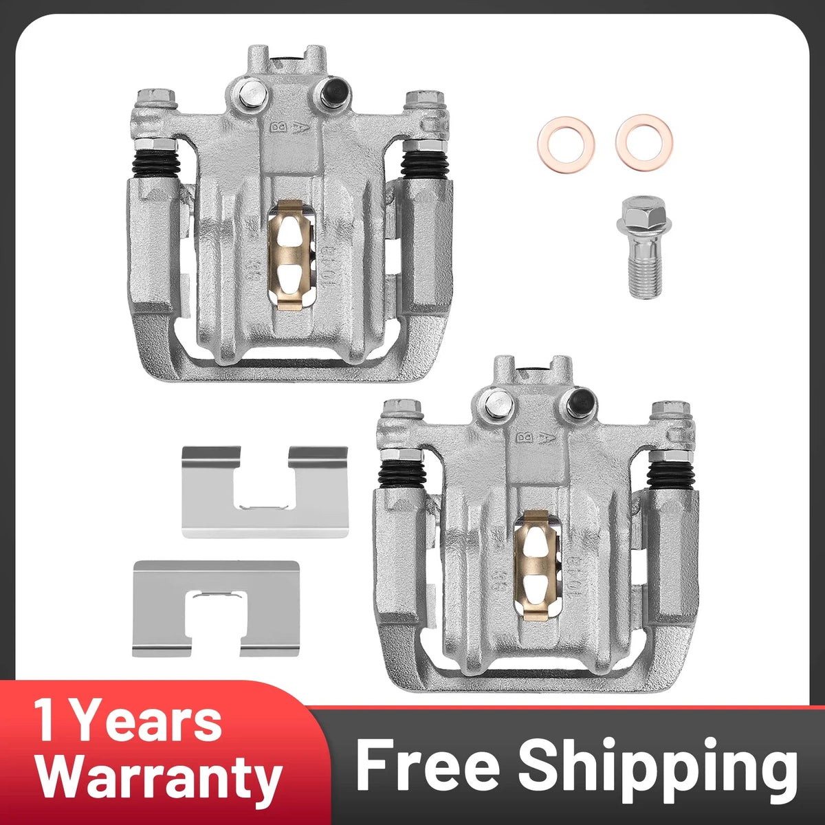 2PC Front & Rear Brake Calipers for Honda CR-V Acura RDX (2011–2016)