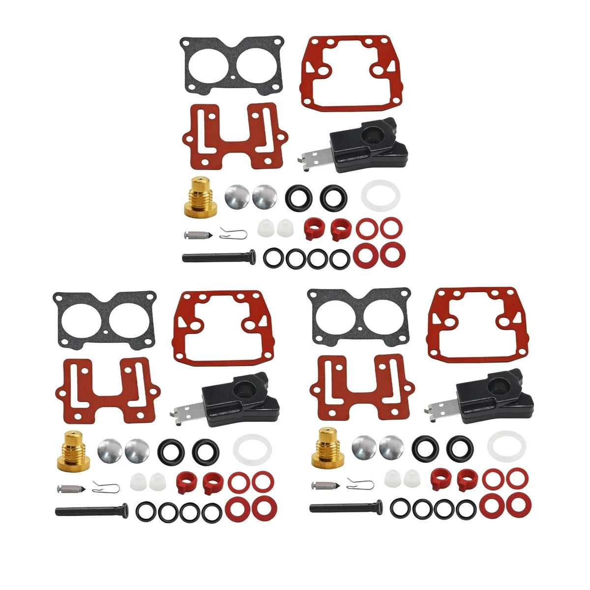 3Pcs Carb Rebuild Kits for Johnson Evinrude V4 (1985–1995)