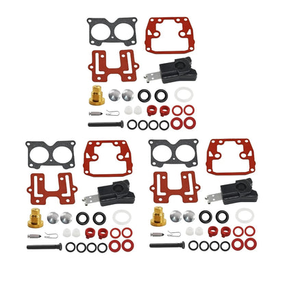3Pcs Carb Rebuild Kits for Johnson Evinrude V4 (1985–1995)