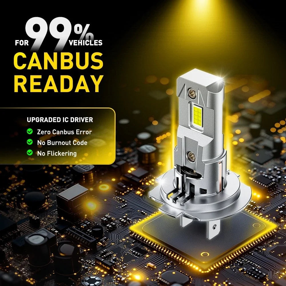 2X H76500K LED Headlight Bulb Kit for
