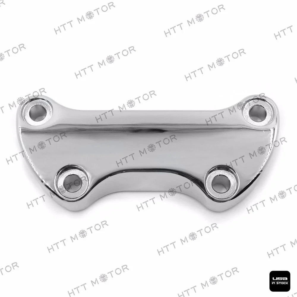 Smooth Handlebar Clamp Riser for Harley XL FX FXR Dyna Softail (1974–2006) Chrome