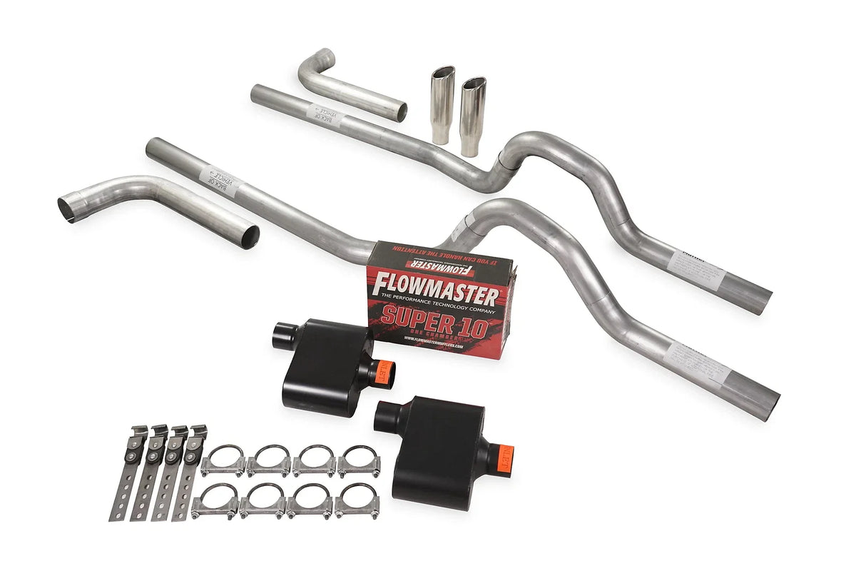 Dual Exhaust Kit for 1962–1966 Ford F-Series 2.5" Side Exit RC Tips