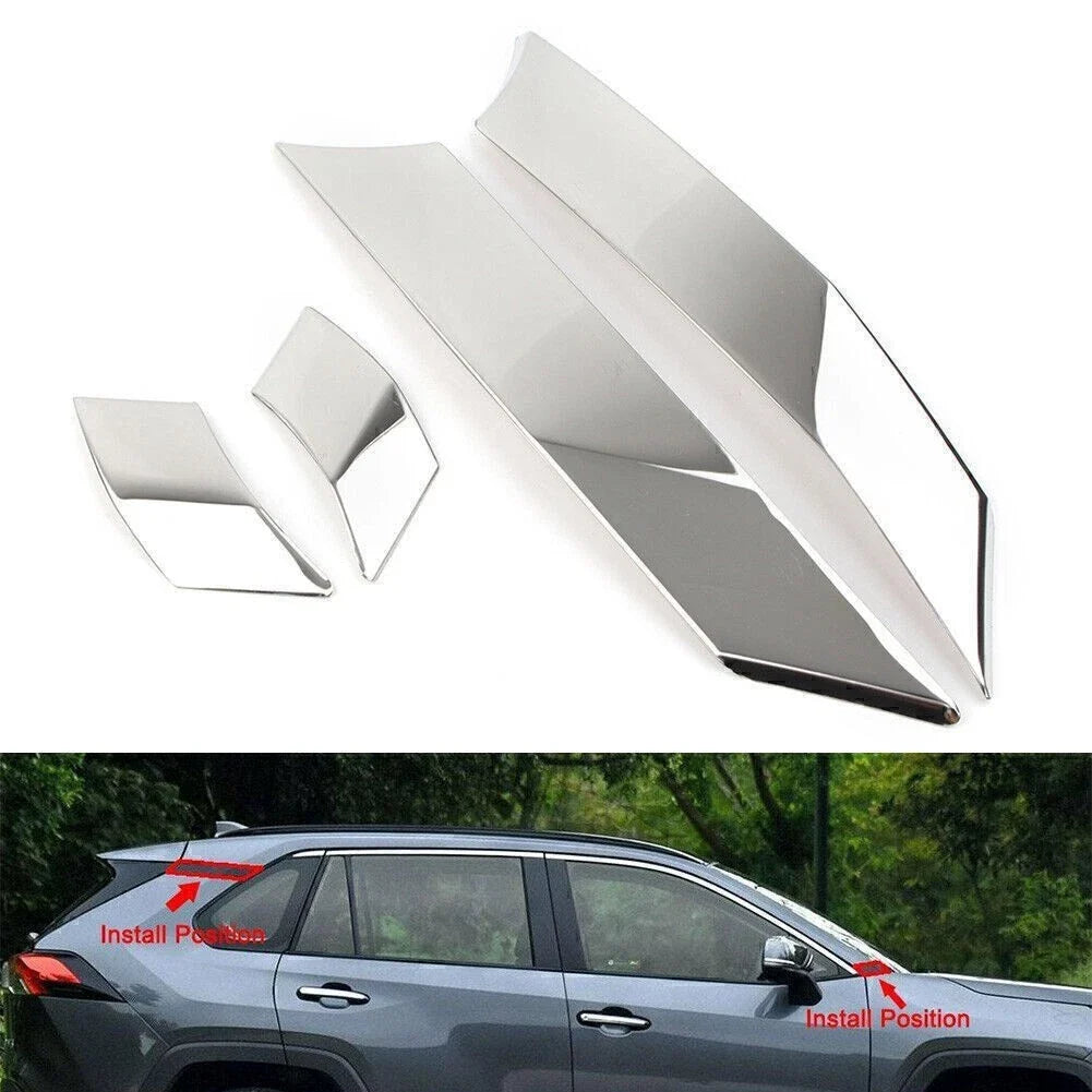 Chrome Door Window Molding Cover for 2019-2021 Toyota RAV4