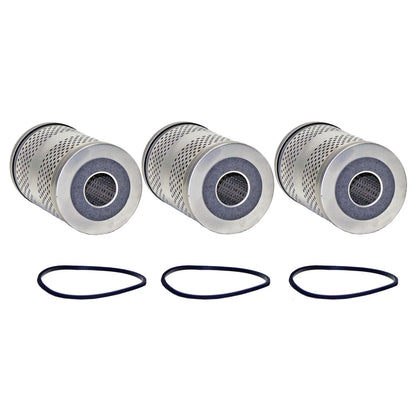 Set of 3 Engine Oil Filters for Chevrolet GMC Iso Studebaker