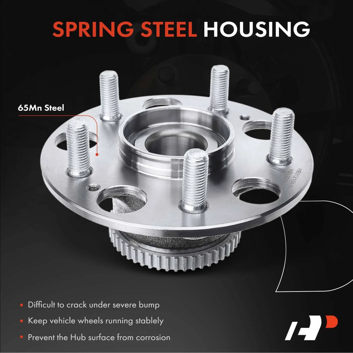 Rear Hub & Bearing Assembly - 2X for Honda Civic 2004-2005