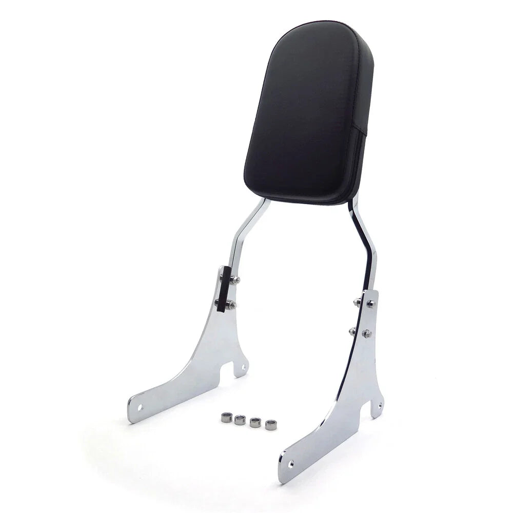 Sissy Bar Backrest with Chrome Flame Design for Kawasaki Vulcan 800 (96-06)