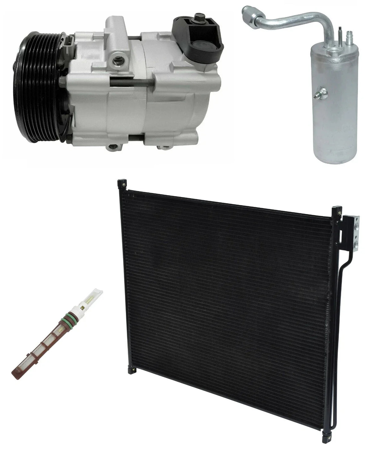 A/C Compressor Kit with Condenser for Ford F-350 Super Duty (1999–2003)