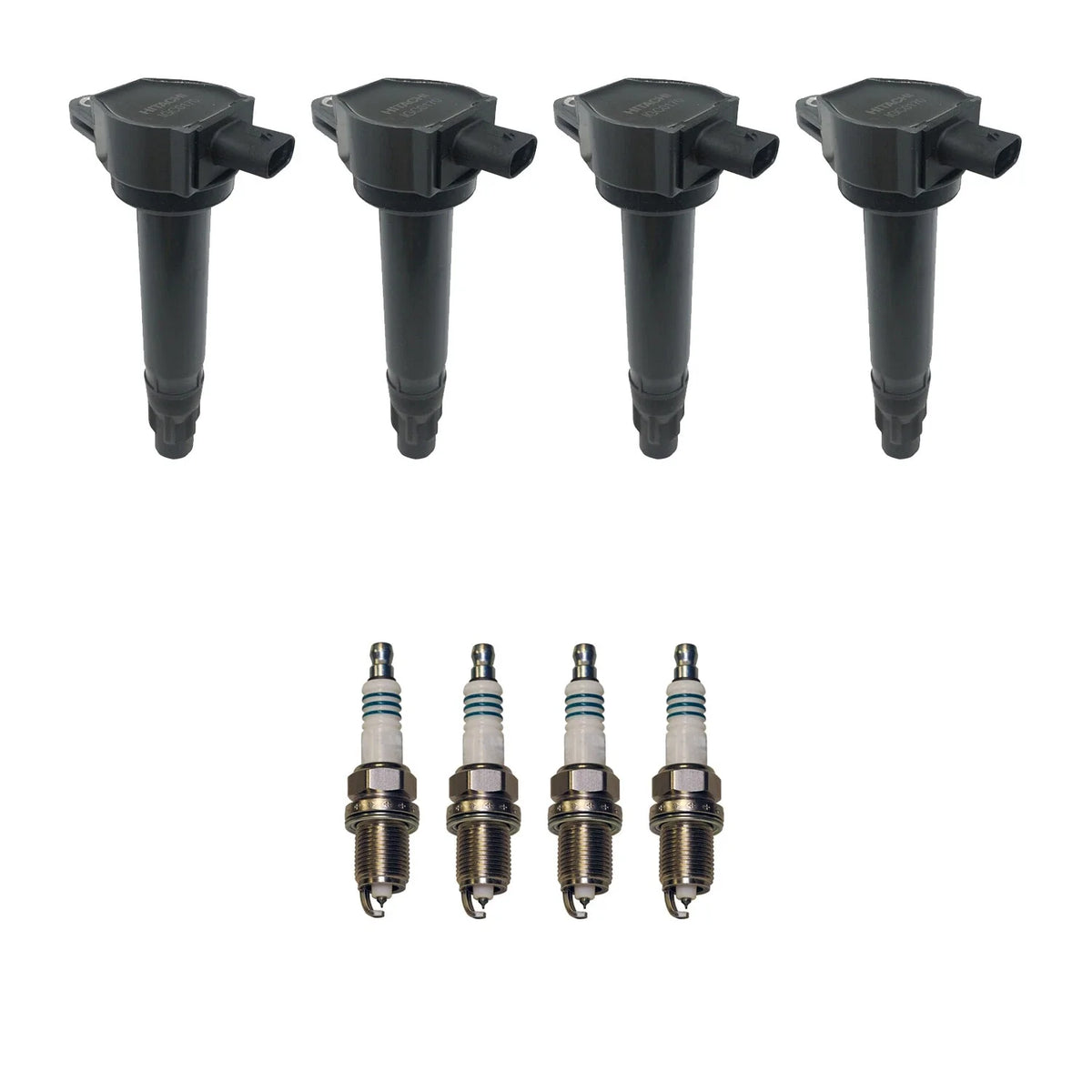 Set of 4 Ignition Coils & Spark Plugs for Avenger Compass (L4)