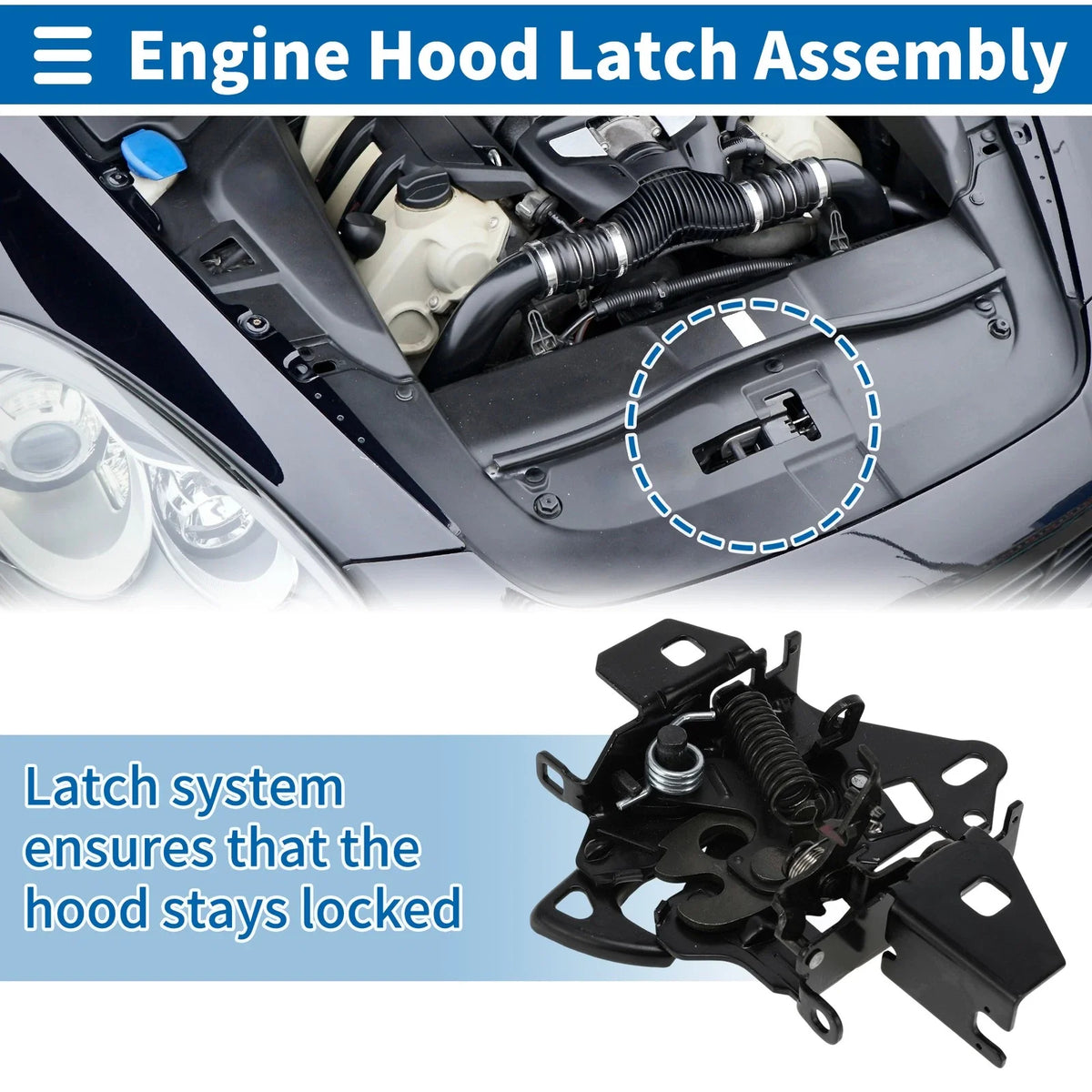 Hood Latch Assembly for Volkswagen Passat (2000–2005) No. 3BD823509A