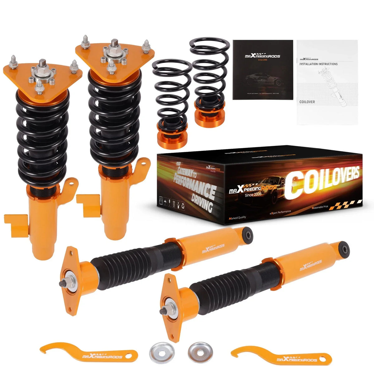 Coilover Suspension Lowering Kit with Adjustable Height for Mazda 3 (2004-2013)