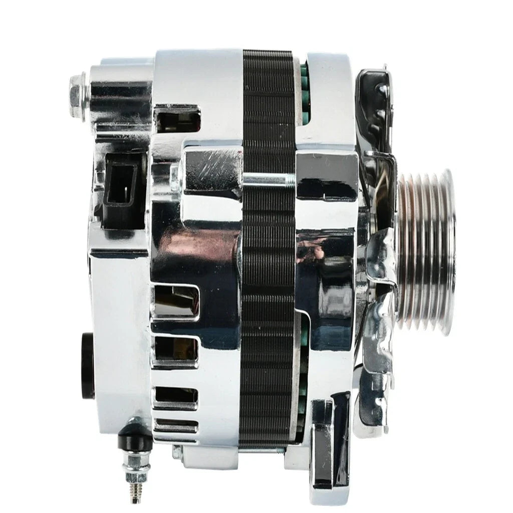 High Output Chrome Alternator for Chevy GM (130 Amp)