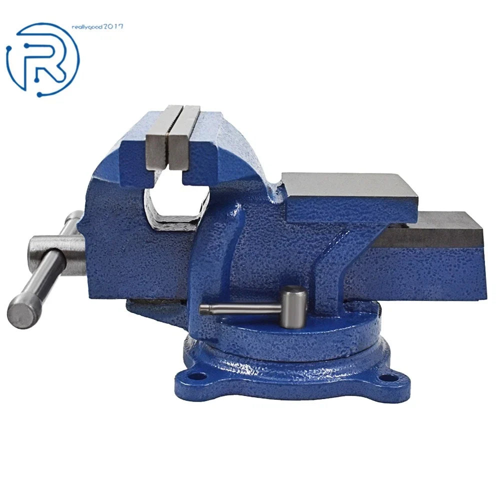 6" Mechanic Bench Vise Table Top Clamp with Locking Swivel Base
