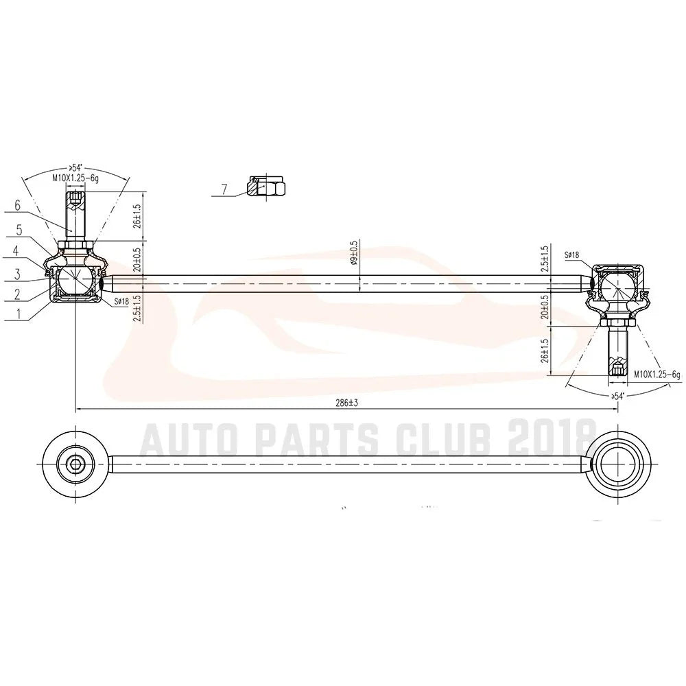 8x sway bars, tie rods, ball joints for Mitsubishi Eclipse (2004–2012)