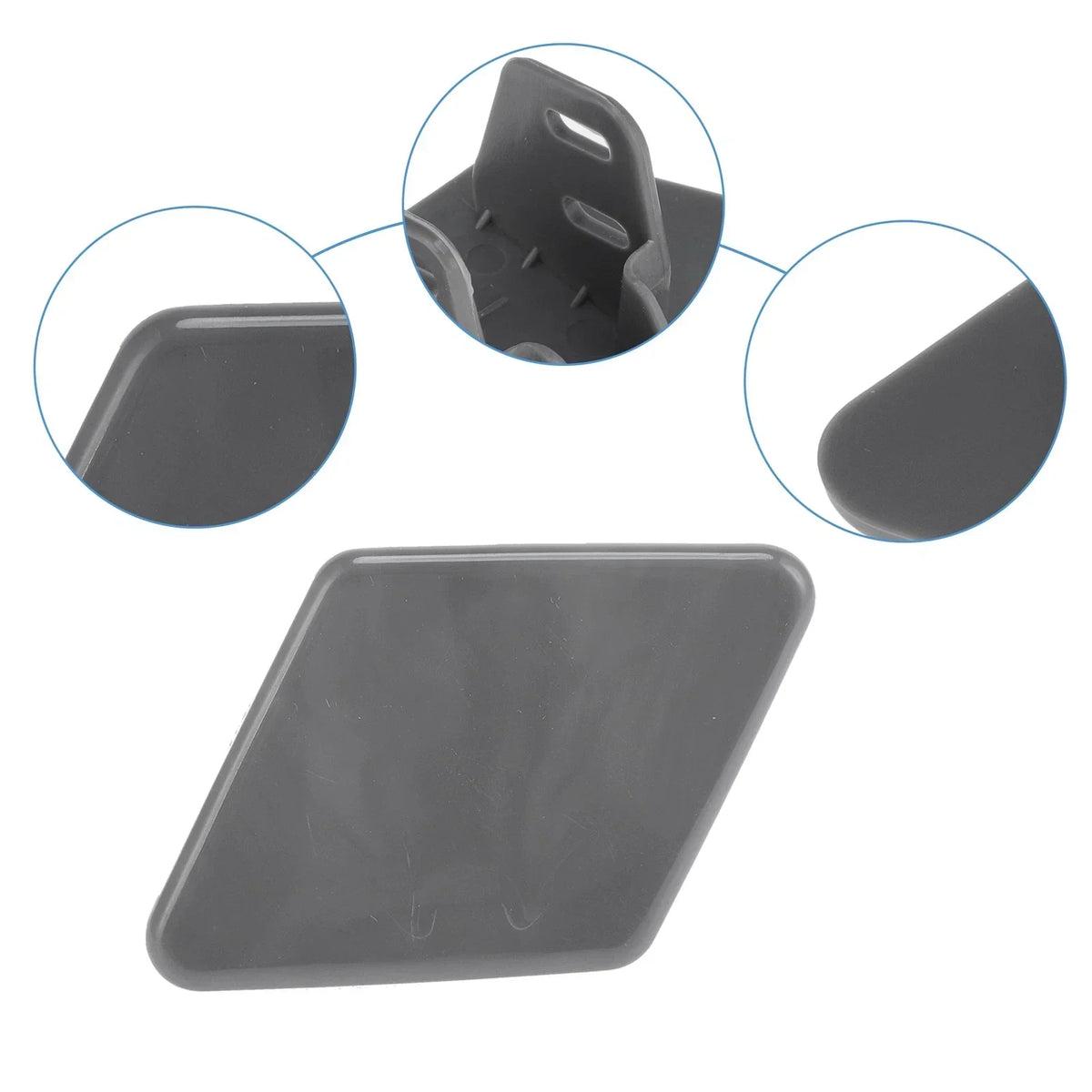 Washer Nozzle Cover Caps for BMW 325i Front Bumper - 1x Pair