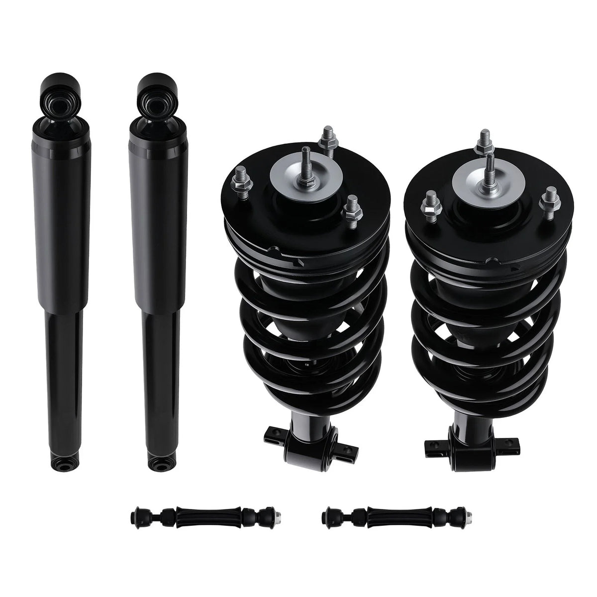 Front Struts & Rear Shocks Sway Bar Kit for Silverado Sierra 1500 (2014–2018)