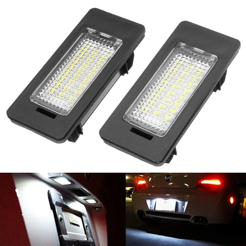 2 LED License Plate Lights for BMW E90 E39 E92 E60 E61 E70 AA Super EXV