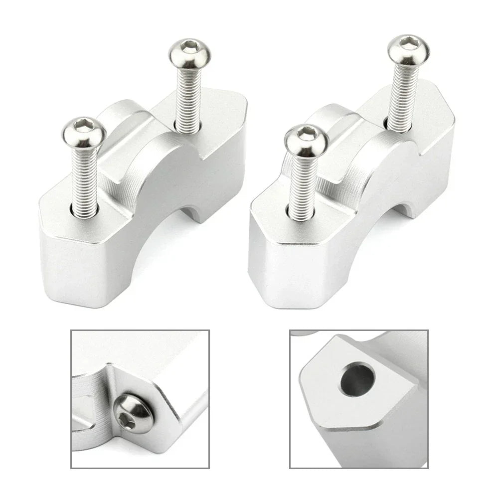 Handlebar Riser Clamp - Silver for BMW R 1300 GS (2023-2024)