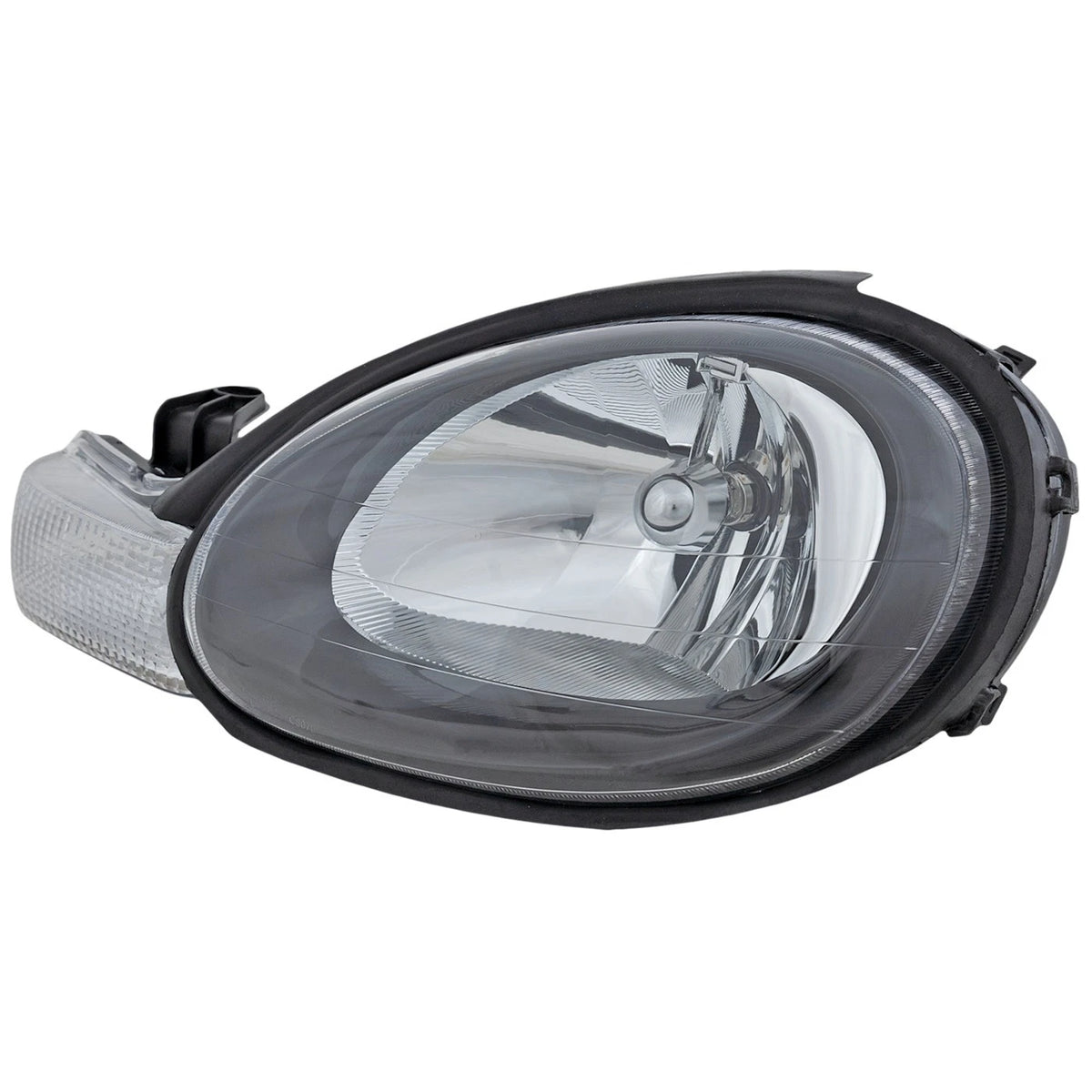 Halogen Headlight for Dodge Neon (2000–2002) Left Black Interior w/ Bulb