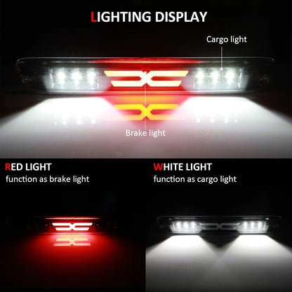 3rd Brake Light for Chevy Colorado GMC Canyon (2004–2012) Black Housing Clear Lens