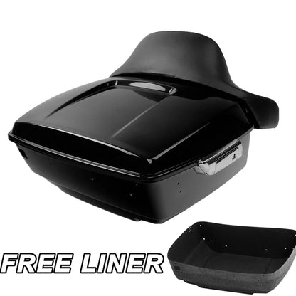 King Trunk with Backrest Pad for Touring Harley Road Glide 2014-2026