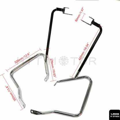 Saddlebag Bracket Bars Guard for Harley Road Glide Touring 2014-2017