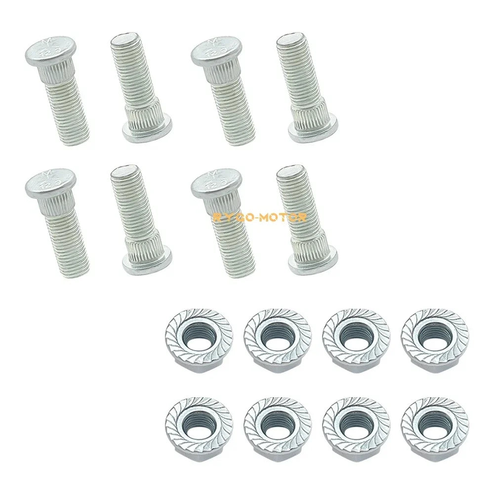 Rear Wheel Studs 3/8" - 8 Pack for Polaris Trail Blazer 250 400 500
