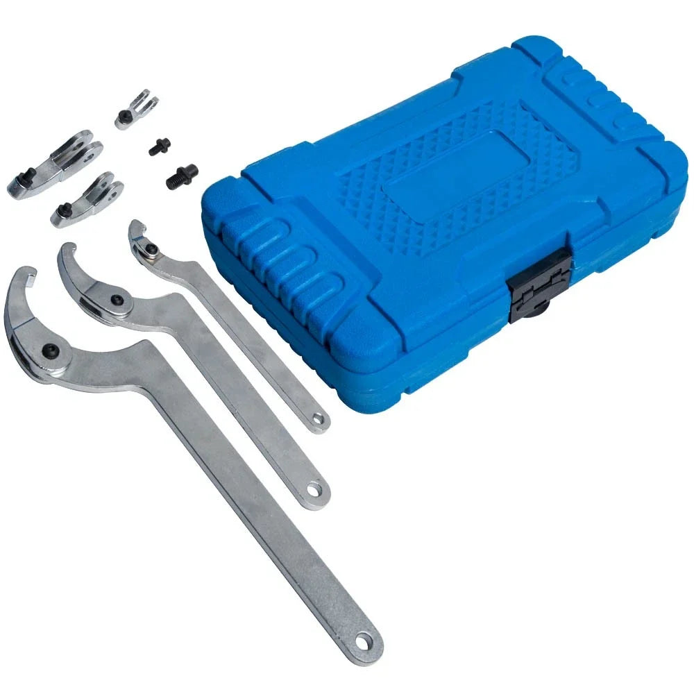 Set of 8 Adjustable Hook Pin Spanner Wrenches for Various Models