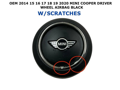 Driver Wheel Airbag BLACK 3268 7505701 for Mini Cooper (2014-2020)