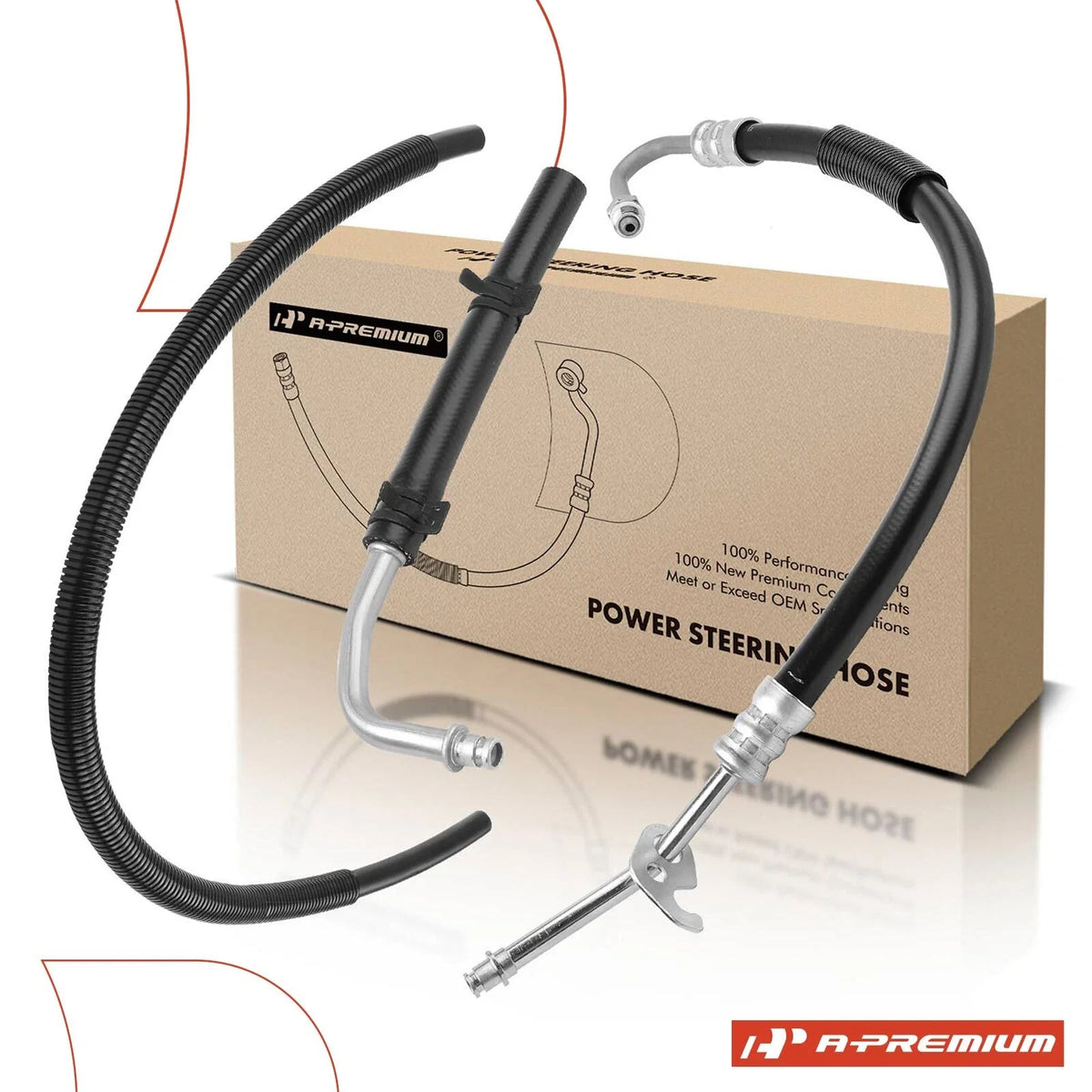 3X Power Steering Pressure & Return Line Hose for Ford Ranger (2001–2011)