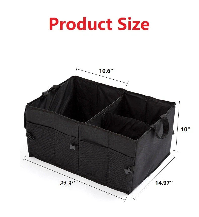 Cargo Organizer - Folding Collapsible for Car, Truck, SUV Use
