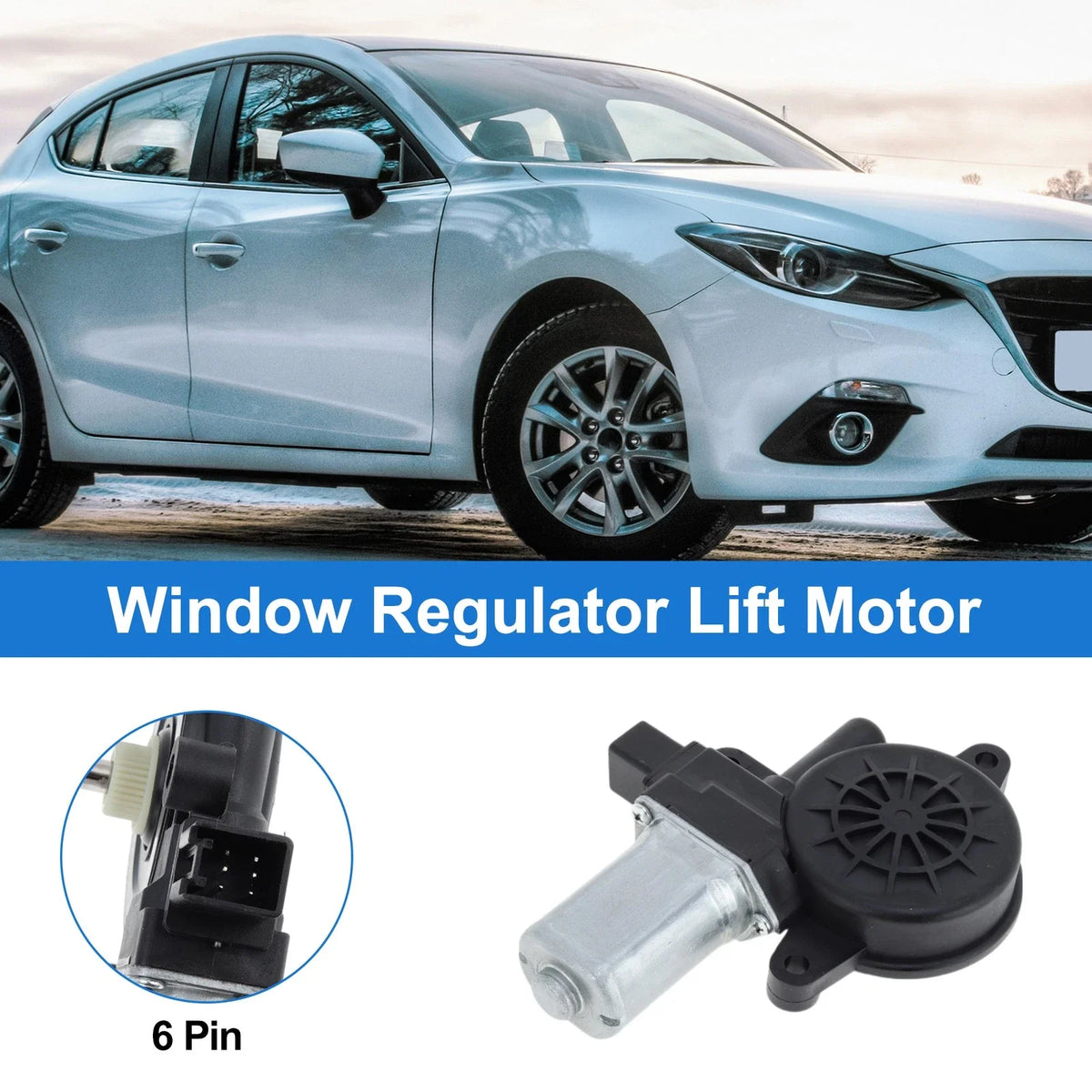 Power Window Regulator Lift Motor for Mazda 2 (2011–2014) No.742805