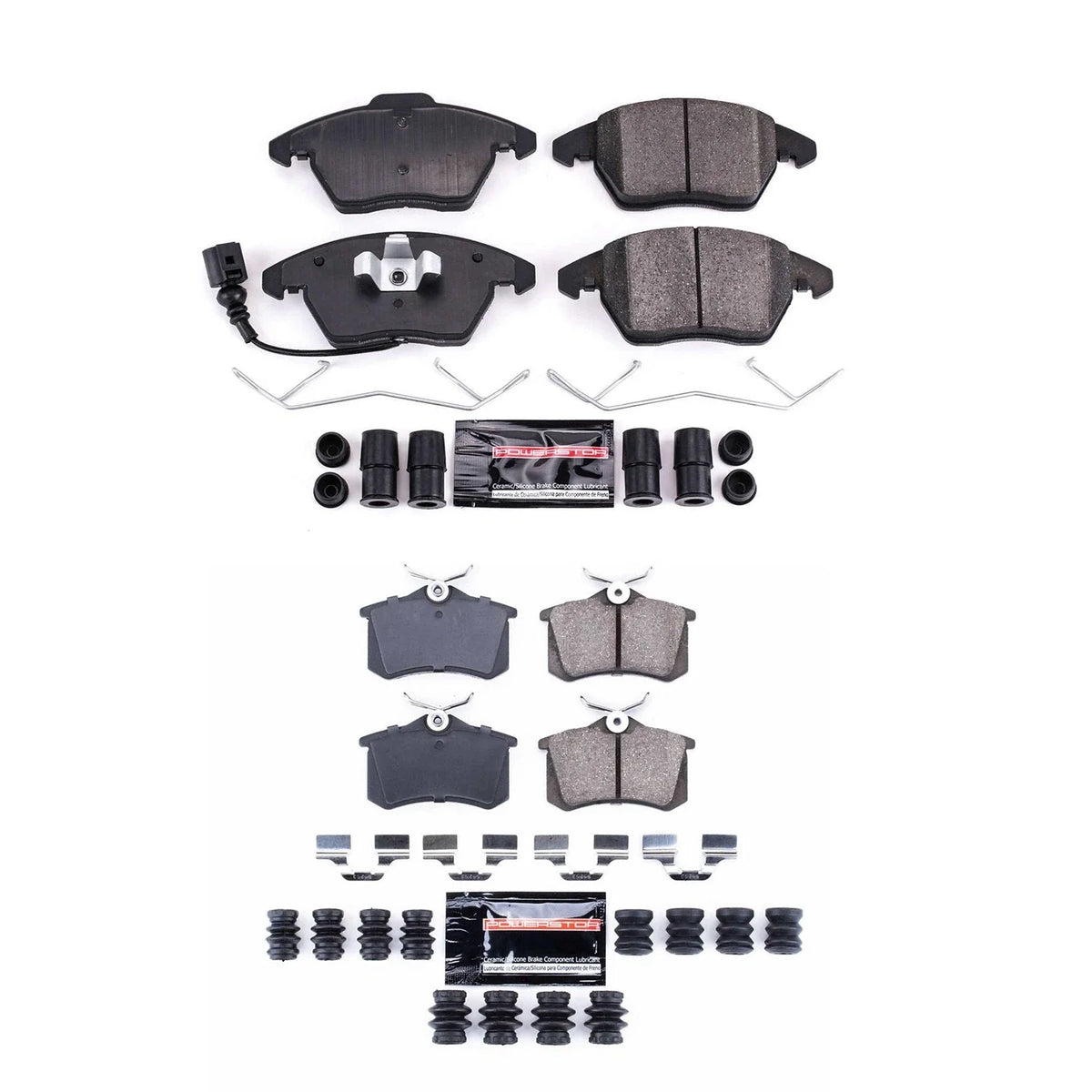 PowerStop Z23 Carbon-Fiber Ceramic Disc Brake Pads Kit for A3 Jetta (2015–2020)
