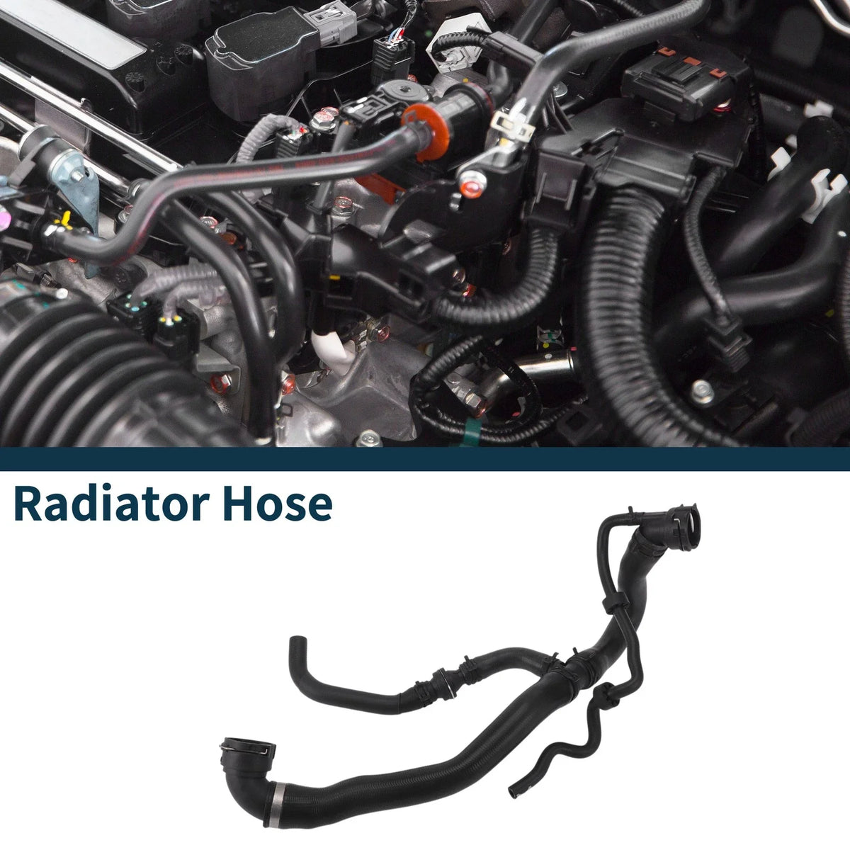Radiator Hose Water Pipes for Volkswagen Sharan (2016) No. 7N0122101C Rubber