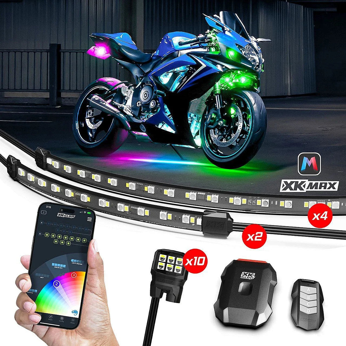 16 Pc LED Underglow Kit for