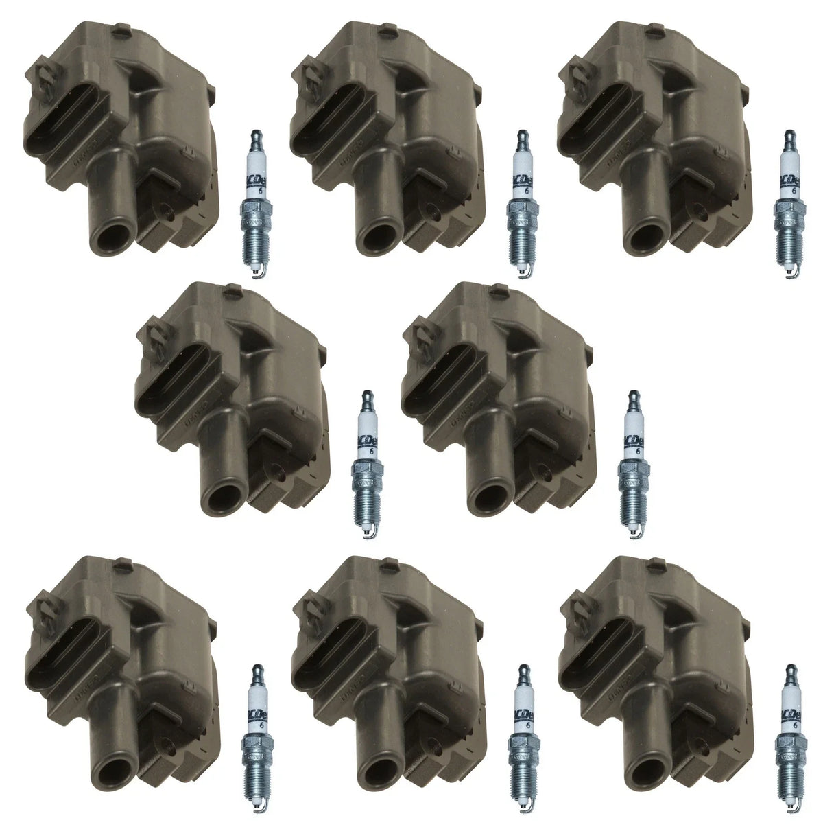 Set of 8 Ignition Coils & 8 Spark Plugs for Chevy Corvette 5.7L (1997–2003)