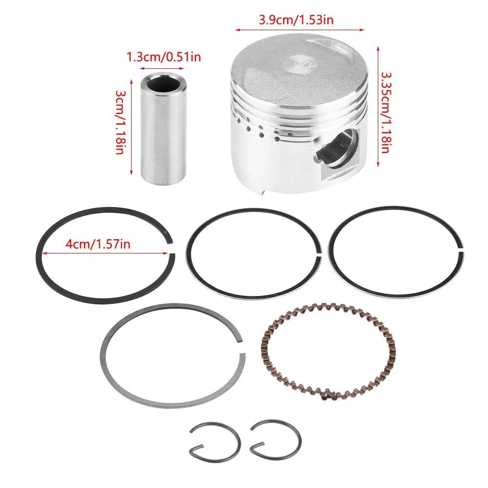 Piston & Ring Set 39mm for Kazuma CRF50 GY6 (50cc)
