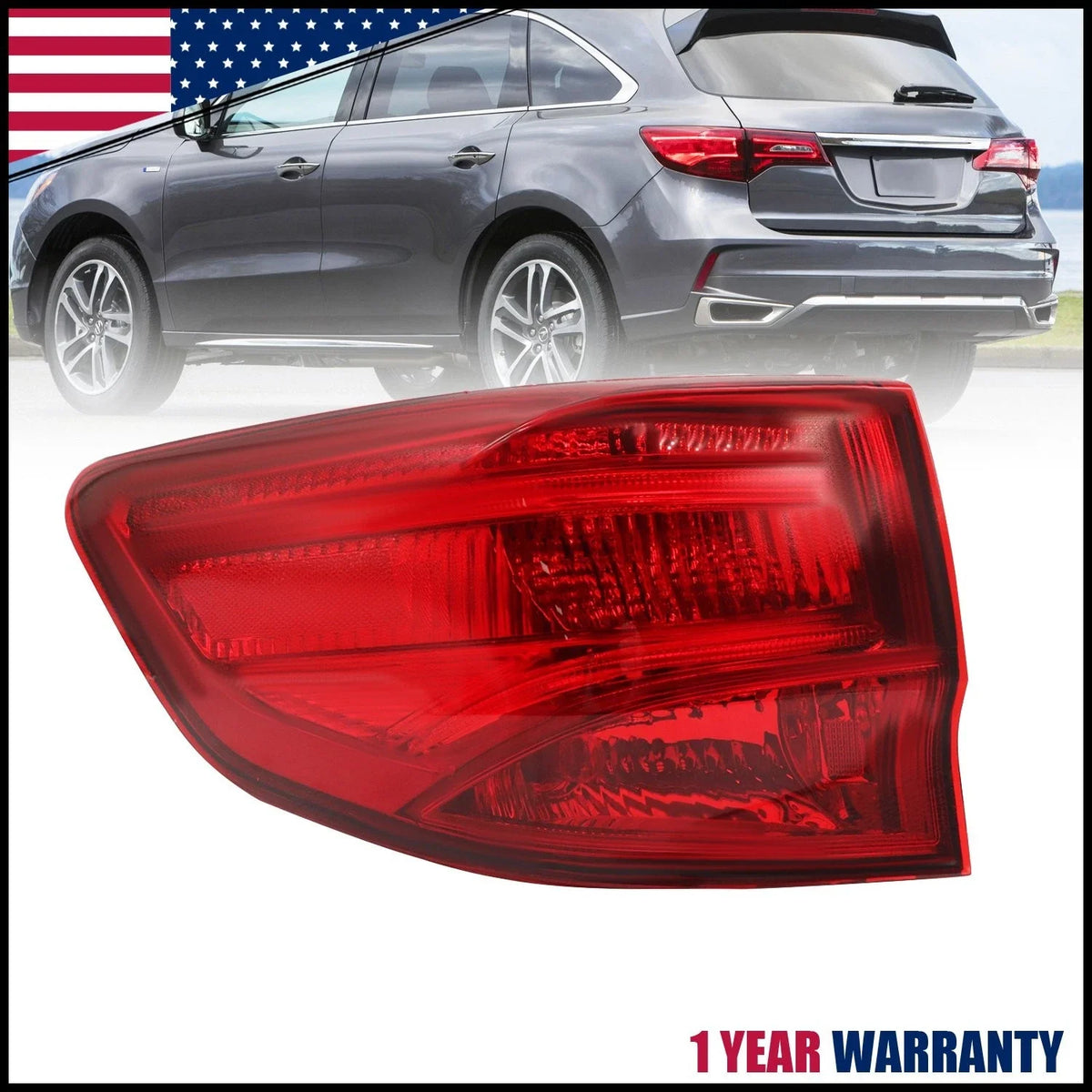 Left Tail Light Assembly for Acura MDX (2014-2020) 33550TZ5A02