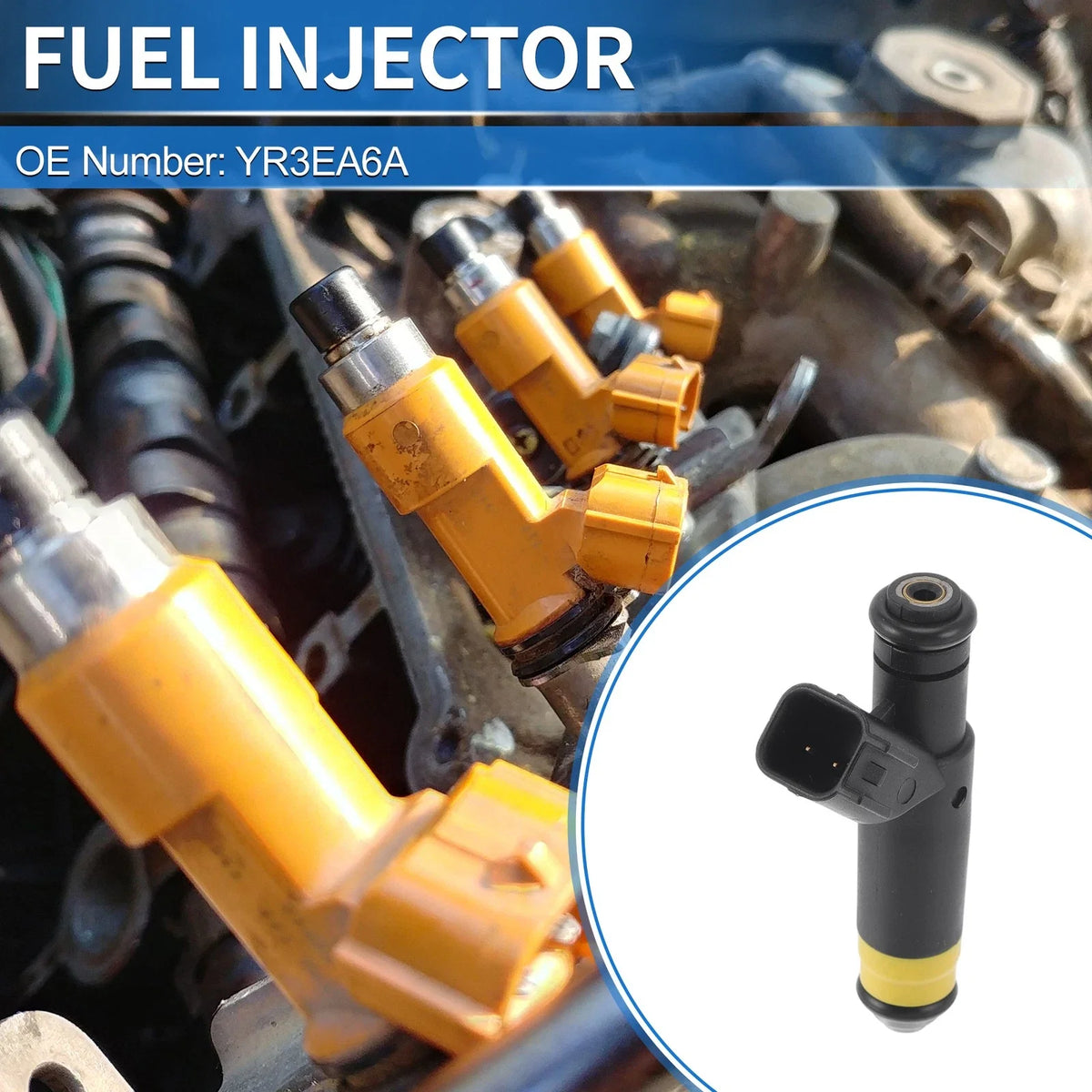 1 Pc No.YR3EA6A Fuel Injector for Ford F-150 4.2L V6 (2001–2003)