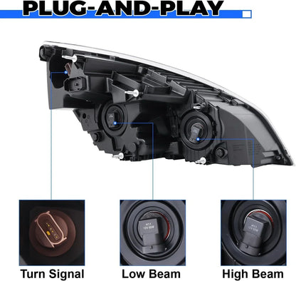 Halogen Headlamp Assembly for 2018-2024 Freightliner Cascadia