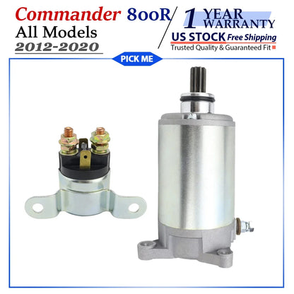 Starter Motor for Can-Am Commander 800R 2012-2020 w/ Relay