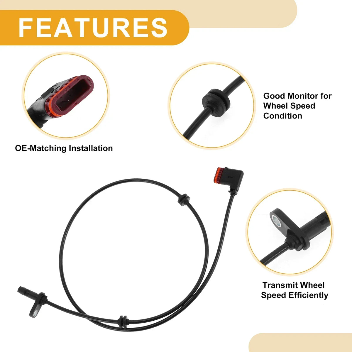 ABS Wheel Speed Sensor - Mercedes-Benz E550 (2007-2013)