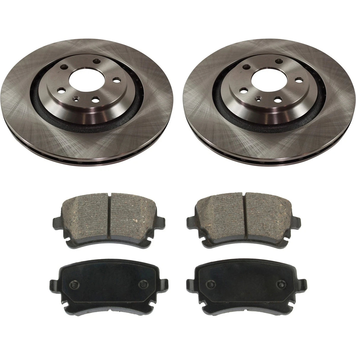 Rear Brake Disc Rotors and Pads Kit for Audi A6 Quattro (2005–2011)