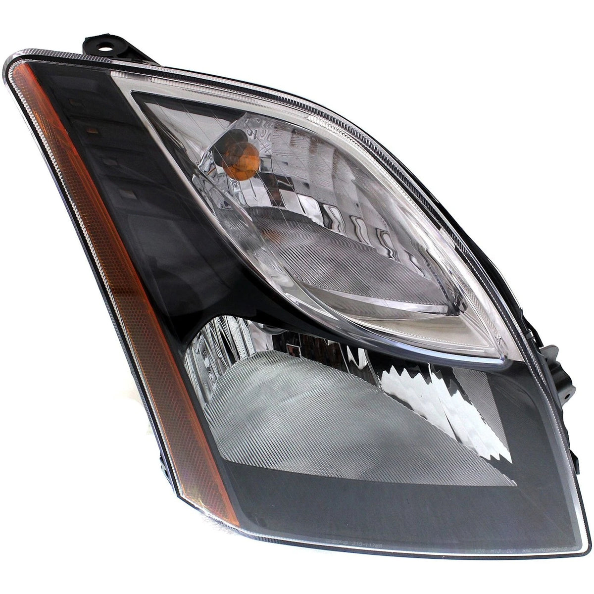 Headlight Set for Nissan Sentra (2010–2012) LH RH Black Interior CAPA