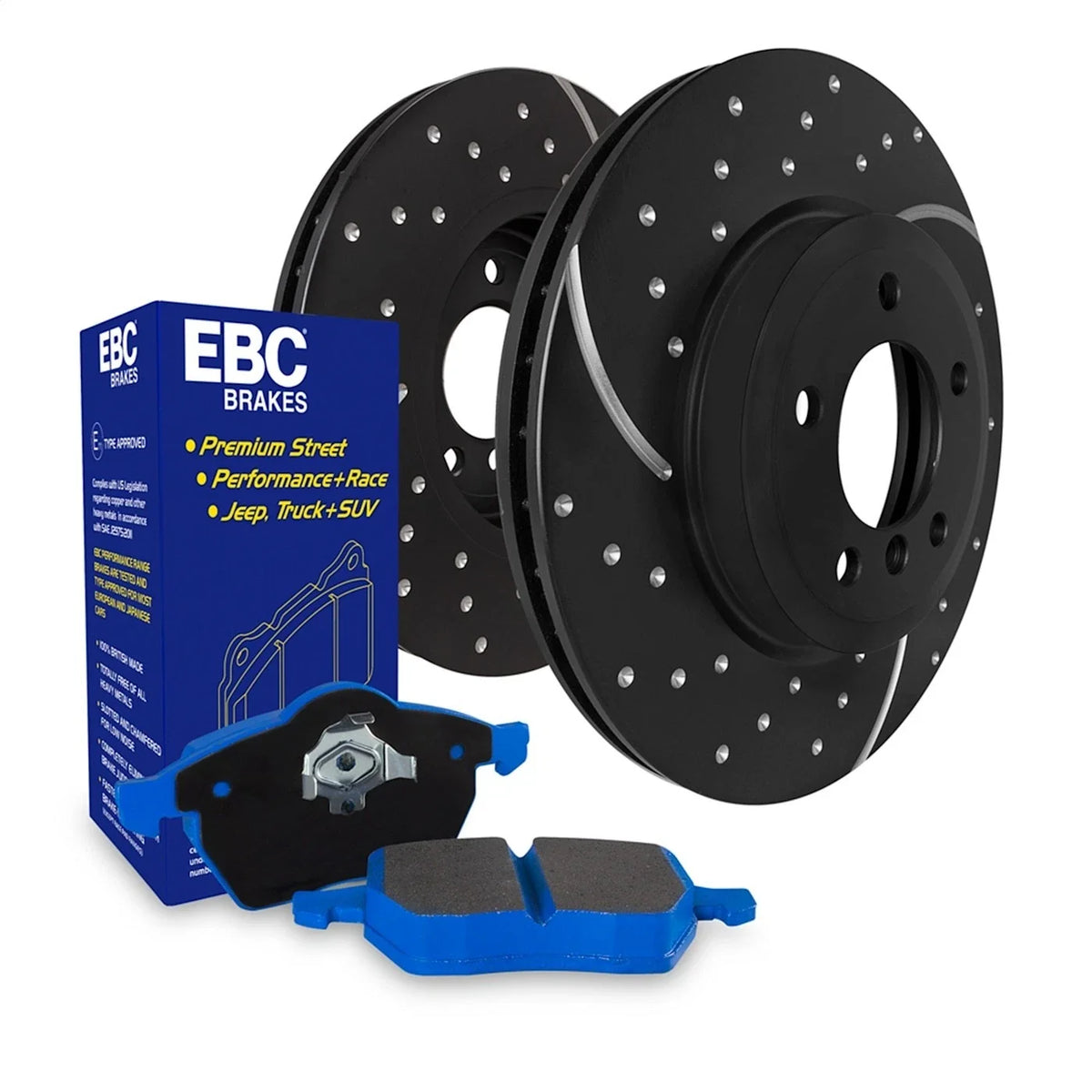 Set of 2 Brake Disc and Pad Kits for VW Taos A3