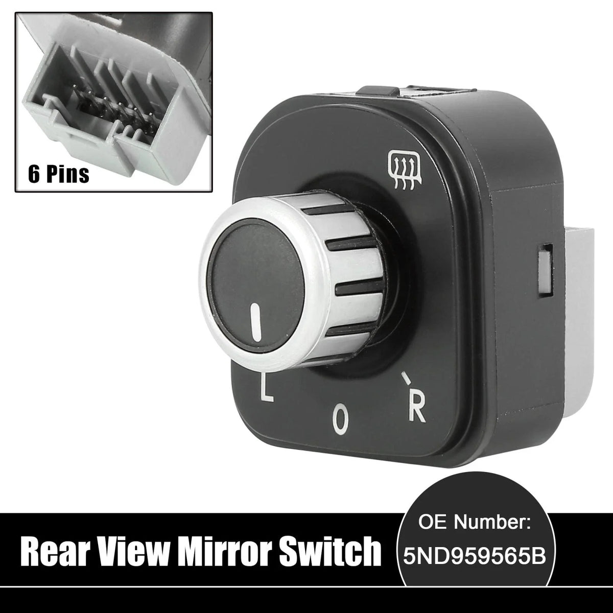 Power Rear View Mirror Switch 5ND959565B for Volkswagen Jetta (2011–2018)