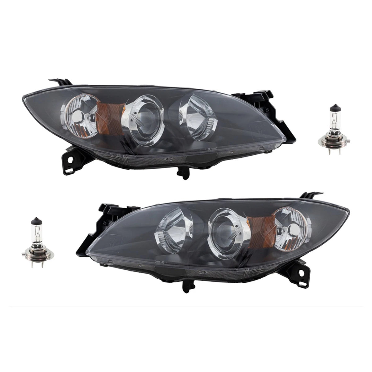 Headlight Kit for Mazda 3 (2004–2009) Driver & Passenger Side