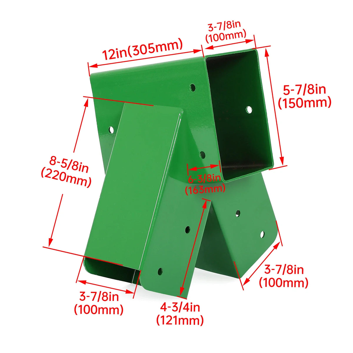 Set of 2 A-Frame Brackets for Swing Set (Includes Hardware)