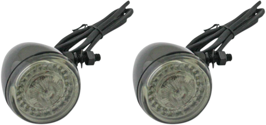 Gloss Black/Clear ProBEAM Turn Signal Set for Universal Fit