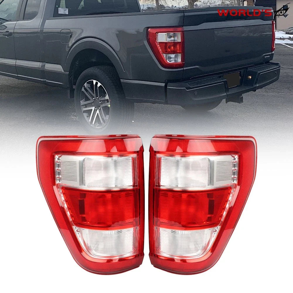 Pair Tail Light Assembly for Ford F-150 XL (2021–2023) Halogen